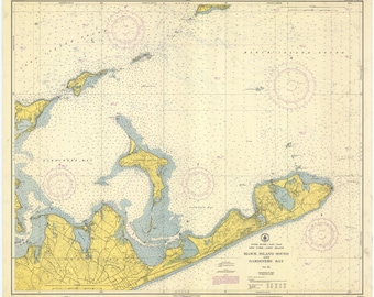 Montauk Map - Montauk Point 1951 - Nautical Chart Print