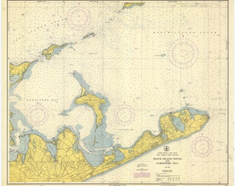 Montauk Map - Montauk Point 1951 - Nautical Chart Print