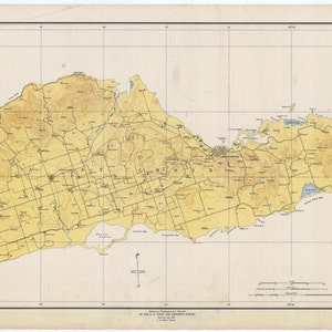 St. Croix Map - 1923 - Nautical Chart Print