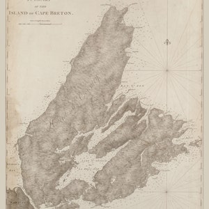 Carte de l'île du Cap-Breton