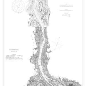 **Columbal River Karte - Kalama bis Portland - Seekarte**