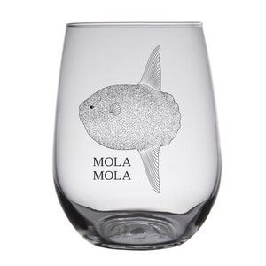 Mola Mola - Ocean Sunfish - Engraved Glasses
