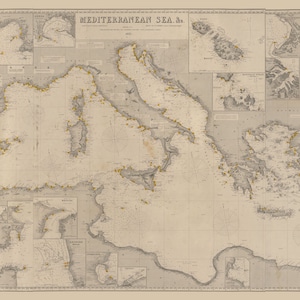 Mittelmeer Karte 1873