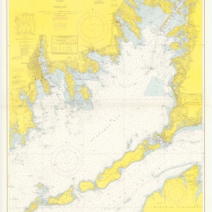 Bussards Bay Karte 1966 - Seekarte