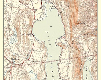 Lago Dunmore, Vermont - Carta Náutica Impressa