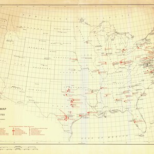 Mappa militare degli Stati Uniti 1918