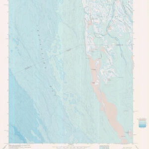 Ewell Maryland- Virginia Bathymetric Fishing Map 1986 - Impresión de cartas náuticas