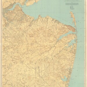 Monmouth Shore Map - 1886 - Nautical Chart Print