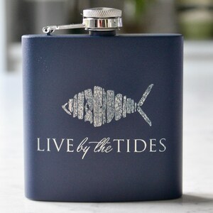 Custom Engraved Stainless Steel Flask - 6 oz