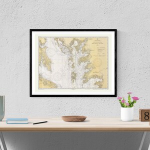 Chesapeake Bay Map 1934 Nautical Chart Print image 2