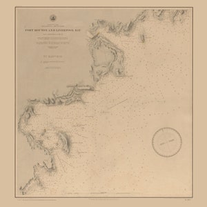Port Mouton & Liverpool Bay - Carte de la Nouvelle-Écosse - 1861