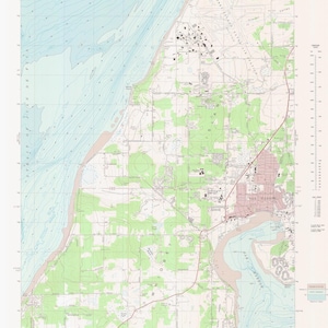 Oak Harbor, Washington Kaart - 1973 - Nautical Chart Print