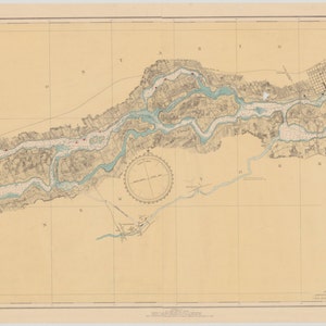 St. Lawrence River Map - Chart #1 1935 - Nautical Chart Print