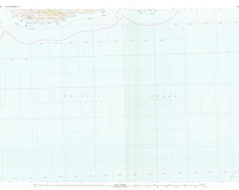 Topografische kaart Laguna Harbor 1984 - nautische kaart afdrukken
