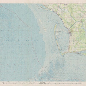 Port St Joe topografische kaart - 1978 - nautische kaartafdruk