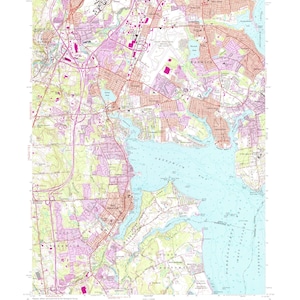 East Greenwich (RI) Karte - 1957 - Seekarte
