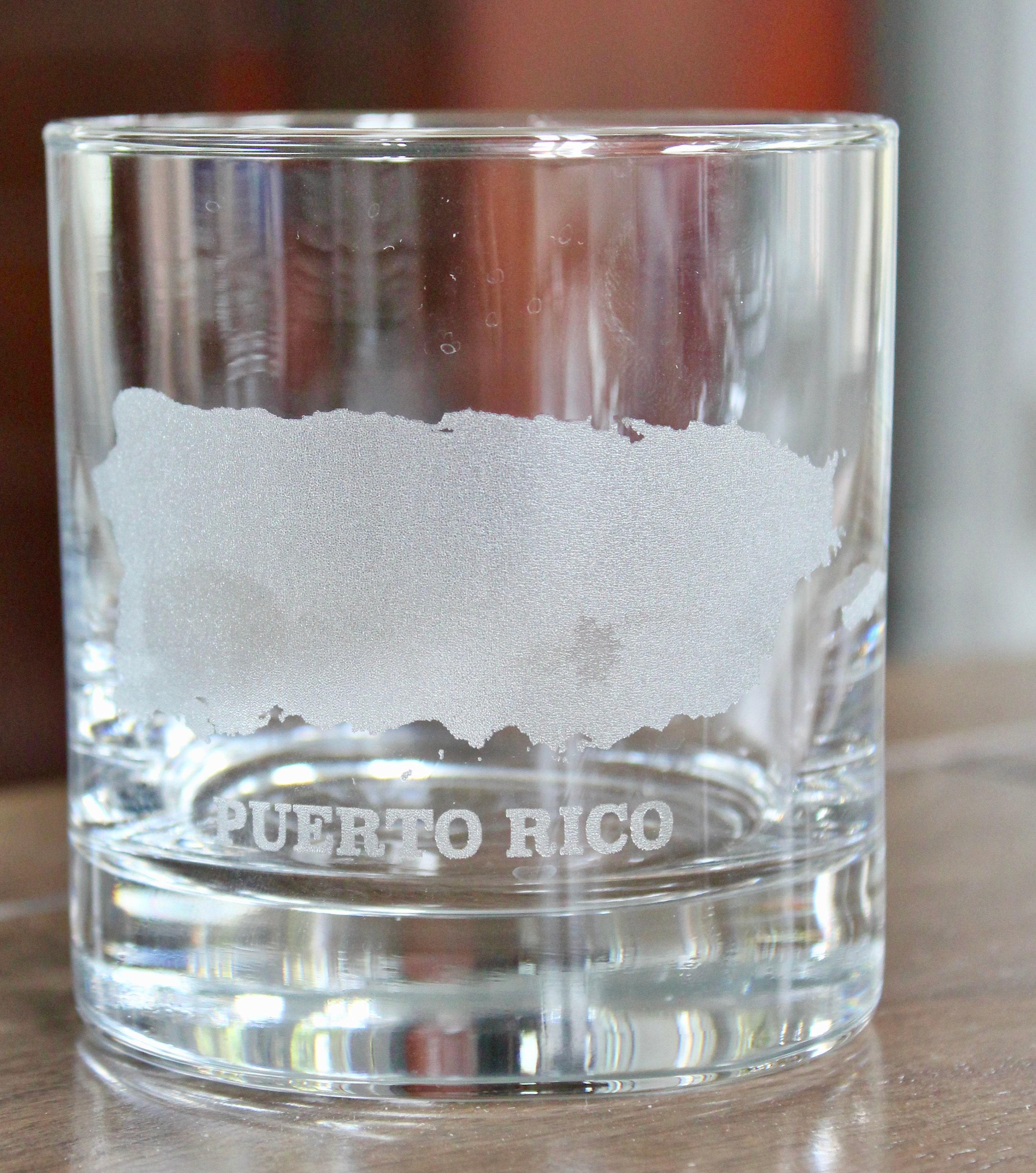 Puerto Rico Rocks Glasses Puerto Rico Map - Laser Engraved Glasses - Unique Gift - Etsy