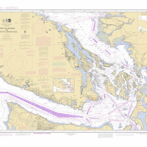 Carte des îles San Juan - 2012 - Carte nautique Imprimer