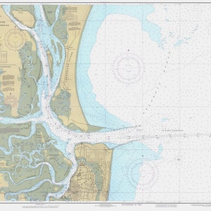 Cumberland Sound - Fernandina Harbor to Kings Bay 1985 - Nautical Chart Print
