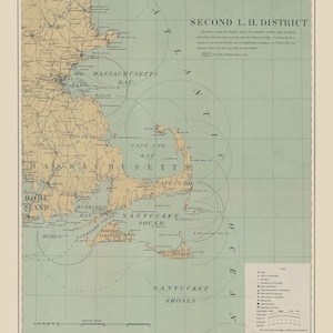 Cape Cod, Martha&#39;s Vineyard & Nantucket Nautical Chart Sherpa Blanket