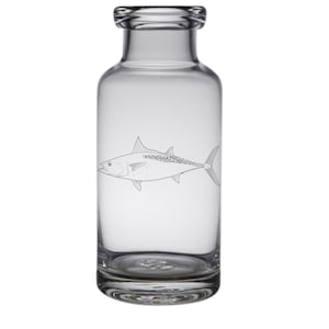 False Albacore Engraved Glass Carafe