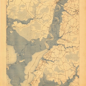Mapa topográfico de Nanticoke Maryland 1903 - Impresión de carta náutica