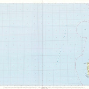 Orick Kalifornien Topographische Karte 1982 - Seekarte Druck