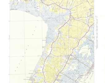 Dennisville, NJ Topographic Map - Nautical Chart Print