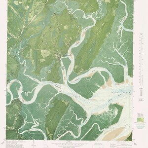 Carte de Shellman Bluff - 1979 - Carte nautique Imprimer