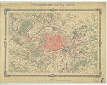 Paris France Historical Map