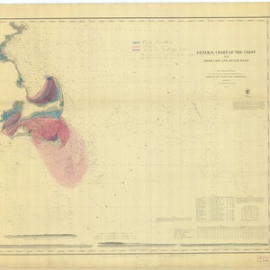 Carte de Cape Ann à Martha’s Vineyard 1873 - Carte nautique Imprimer