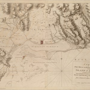 Jamaica - Port Royal y Kingston Harbour Map - - Carta náutica Imprimir