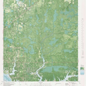 Springfield Florida Kaart - 1982 - Nautical Chart Print
