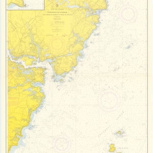 Puerto de Portsmouth: desde el cabo Neddick hasta la isla de Shoals: carta náutica impresa