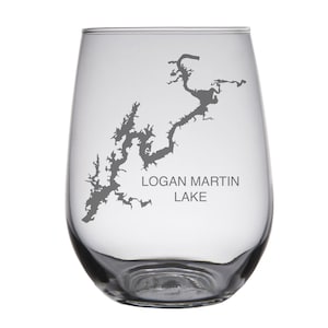 Logan Martin Lake, AL Landkarte Brille