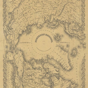North Pole Historical Map 1855