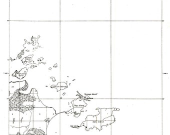 Oak Island Minnesota Map 1918 - Nautical Chart Print