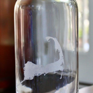 Cape Cod Gravur Glas Karaffe