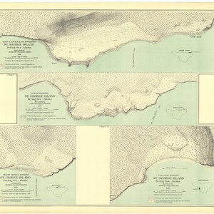 St Georges Island Map 1891 - Nautical Chart Print