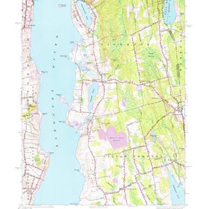 Tiverton Map - 1949 - Seekarte Print