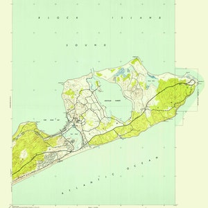 Mapa de Montauk - 1942 - Impresión de cartas náuticas