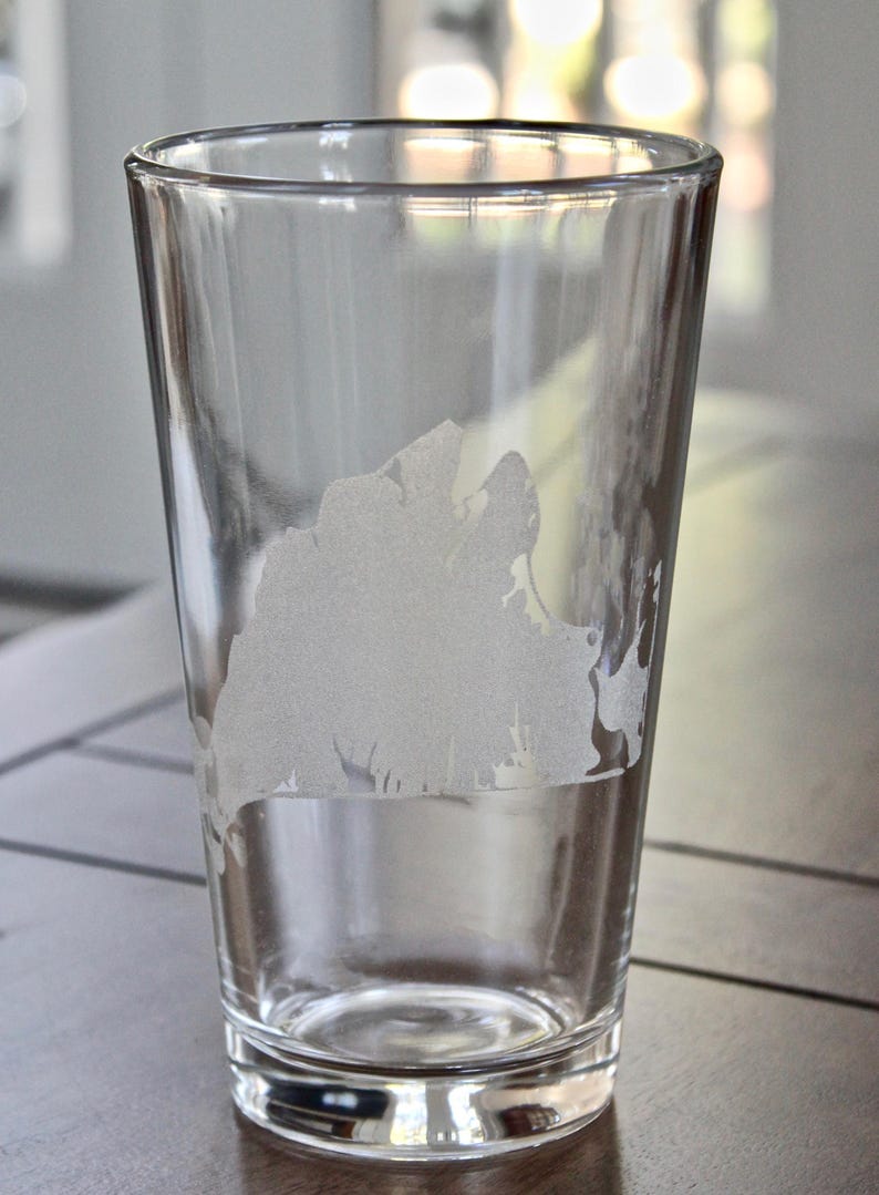 Martha's Vineyard Map Glasses - Laser Engraved Gift image 6