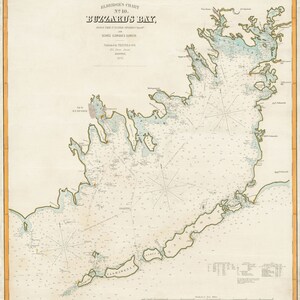 Buzzards Bay Map 1876 - Stampa carta nautica