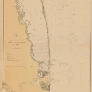 Rio Grande Kaart 1919 - Nautical Chart Afdrukken