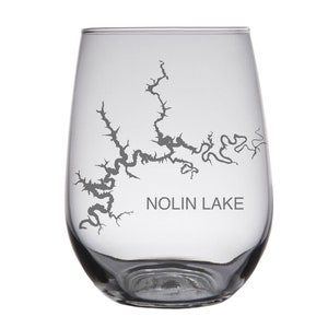 Nolin Lake (KY) Map Glasses