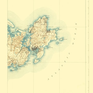 Gloucester and Rockport Map 1893 - Nautical Chart Print