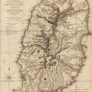 Mapa histórico de Granada - 1763 - Impressão de carta náutica