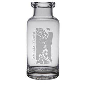 Amelia Island Engraved Glass Carafe