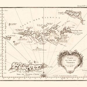 Mapa das Ilhas Virgens (quadrado)