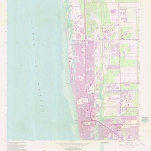 Napels, Florida (Noord) Kaart - 1987 - Nautical Chart Print